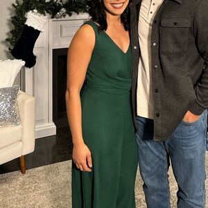 Holiday Christmas Emerald Green Jumpsuit